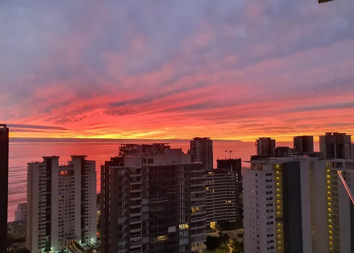 Hermoso Depto En Costa De Montemar, Vista Al Mar